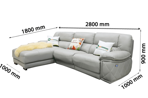 Với kích thước nhỏ kết hợp với sofa góc chữ L nên phù hợp với nhiều không gian chung cư, phòng khách nhỏ