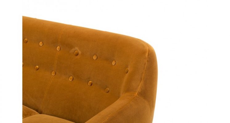 bộ ghế sofa vải màu cam