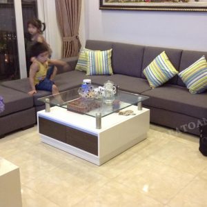 Ghế sofa góc trái màu xám SFV23