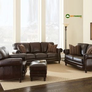 Ghế sofa da bò nhập Ý SFD047