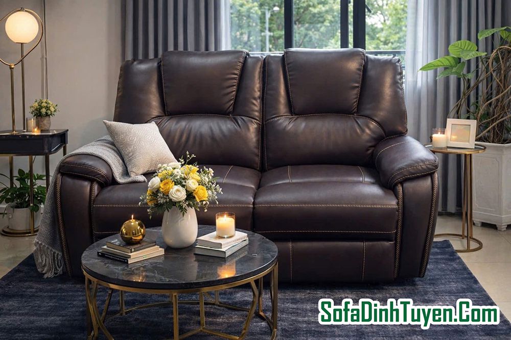 Tham khảo các kích thước trung bình, phổ biến của sofa 2 chỗ ghế đôi
