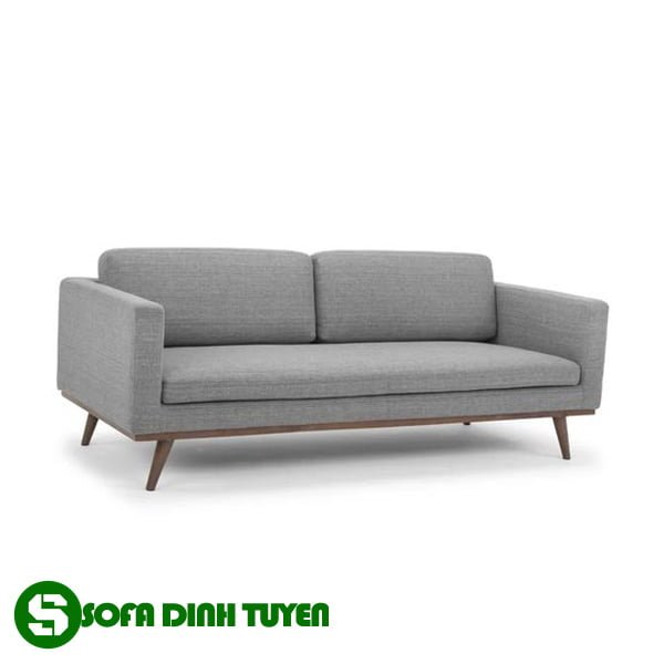 Ghế sofa đôi có 2 chỗ ngồi đẹp màu xám