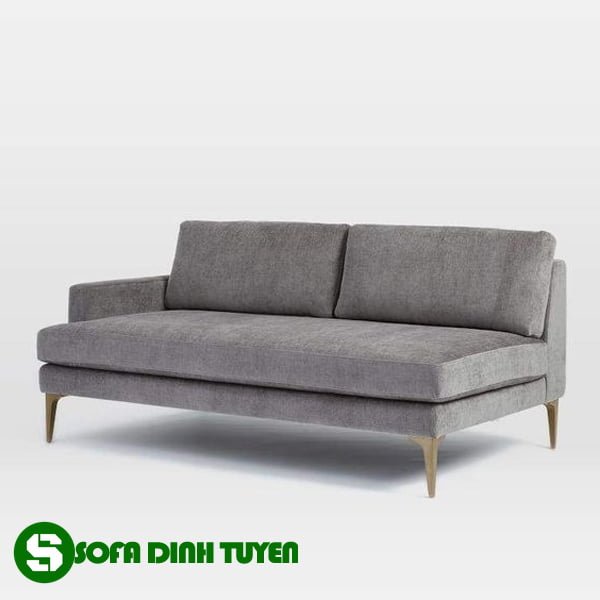 ghế sofa đôi kiểu dáng 2 chỗ màu xám