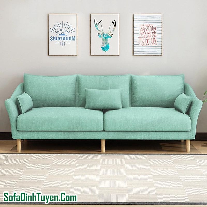 Mẫu sofa đôi 2 chỗ bọc vải đẹp mắt chất lượng