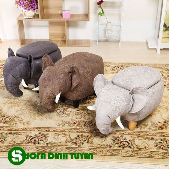 Mẫu ghế sofa hình coi voi đẹp và ngộ nghĩnh.