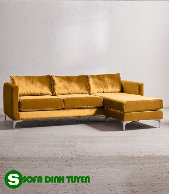 ghế sofa màu vàng đồng