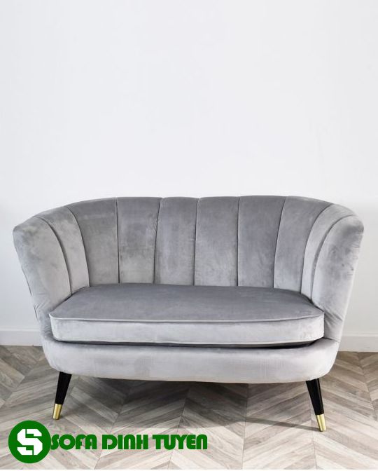 ghế sofa vỏ sò màu xám