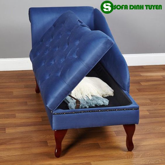 ghế sofa relax màu xanh dương