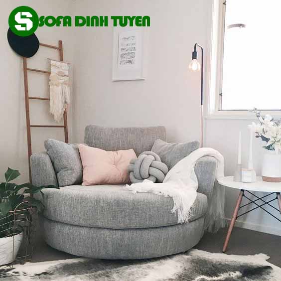 ghế sofa nằm đọc sách tròn