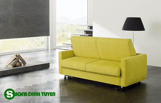 ghế sofa màu vàng chanh dài 1,5m