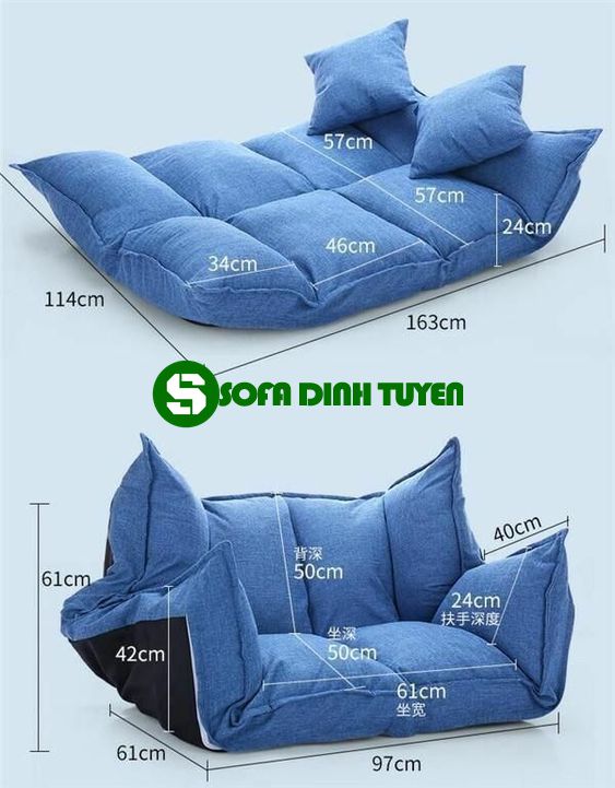 Kinh nghiệm mua sofa giường chính là chọn kích thước sofa phù hợp