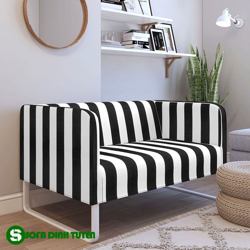 ghế sofa đen trắng đẹp mắt