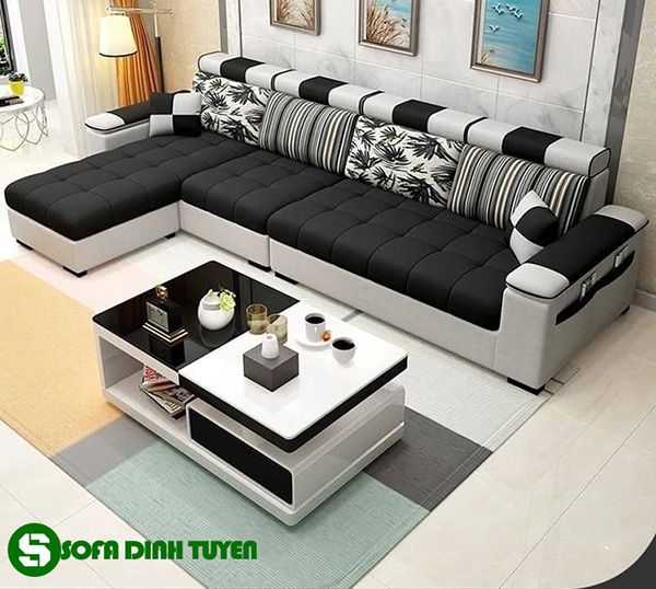 ghế sofa trắng đen nhập khẩu trung quốc