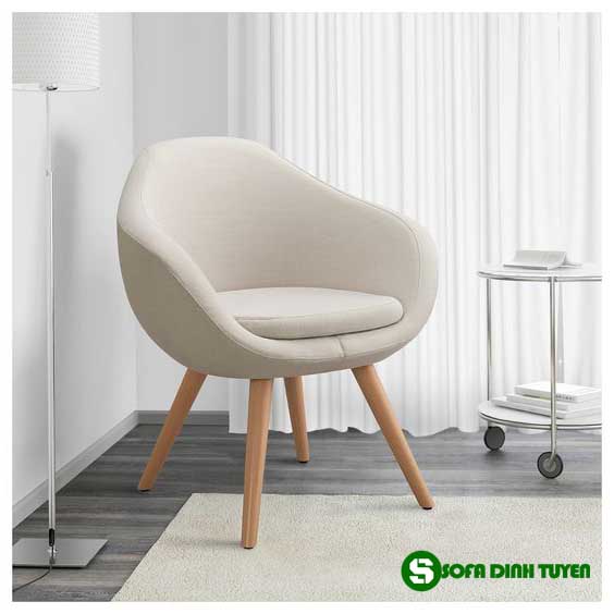 ghế sofa đơn lẻ chân gỗ