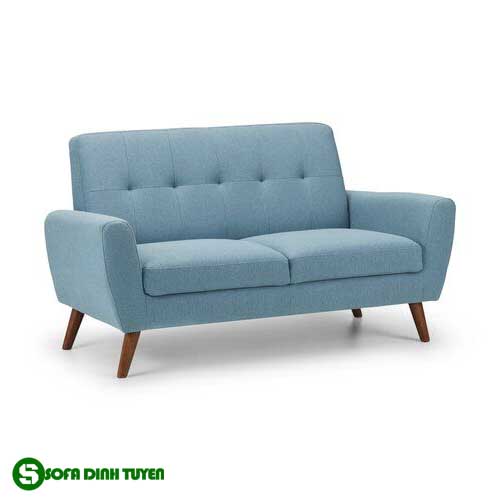 ghế sofa nỉ màu xanh