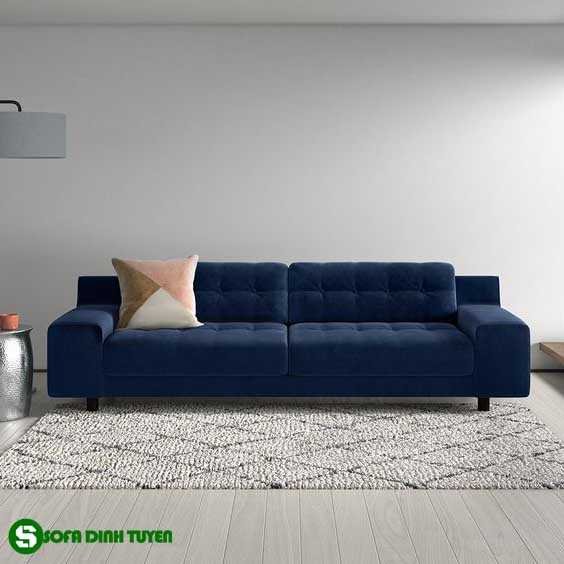 ghế sofa nỉ màu xanh đẹp mắt