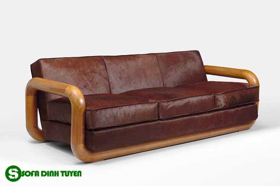 ghế sofa gỗ sồi đẹp mắt