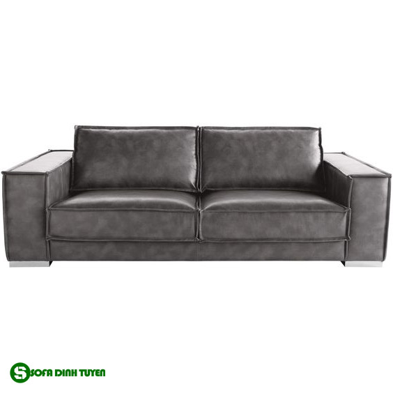 ghế sofa da màu xám