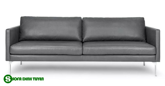 sofa da màu xám đẹp mắt