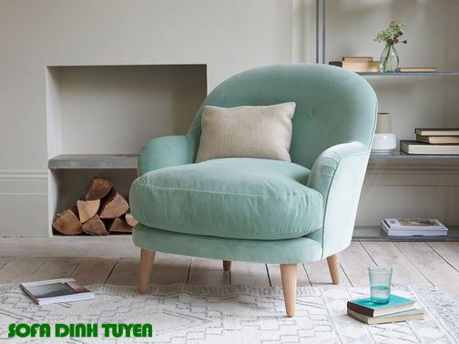 ghế sofa nỉ nhung đơn