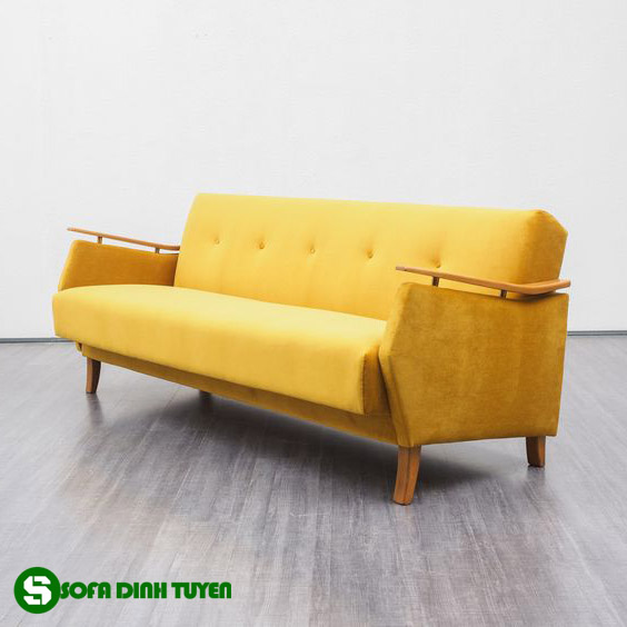 ghế sofa màu vàng kem