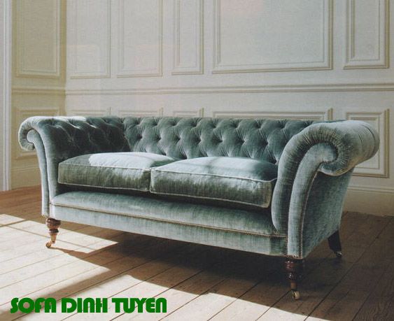 Sofa tân cổ điển bọc nỉ