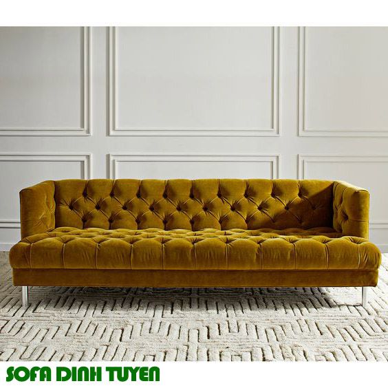ghế sofa màu vàng mật