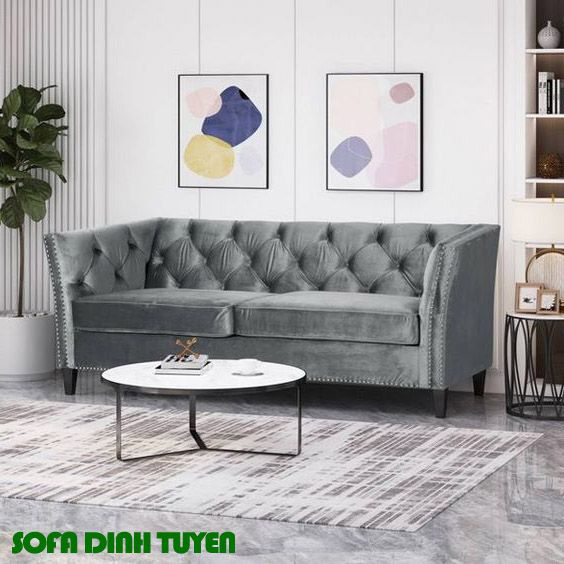 ghế sofa nỉ nhung