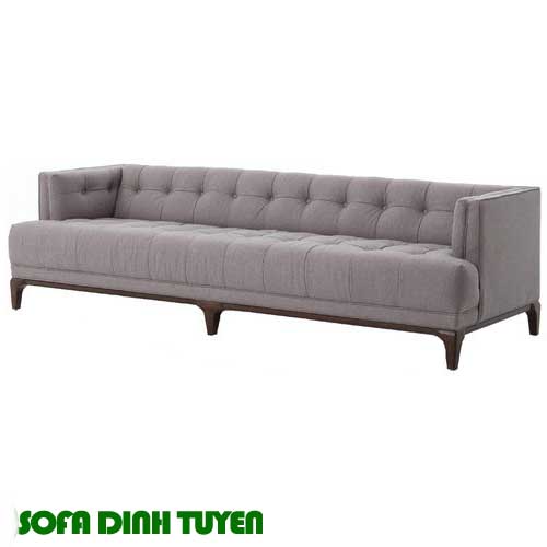 ghế sofa bọc vải bố chân gỗ