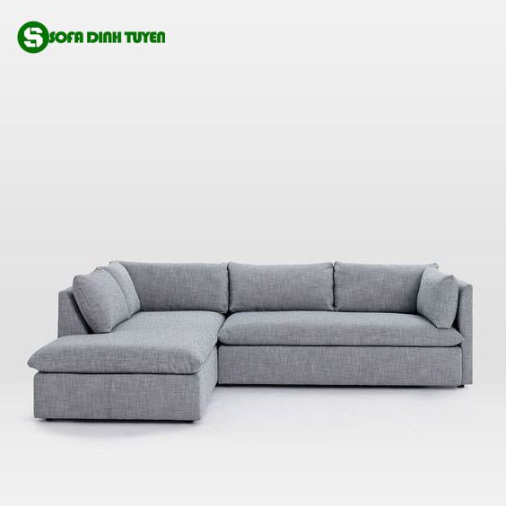 ghế sofa màu ghi xám dạng góc
