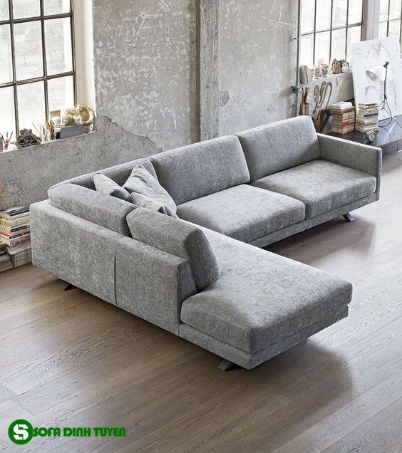 ghế sofa ghi sáng màu