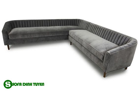ghế sofa ghi xám dạng góc