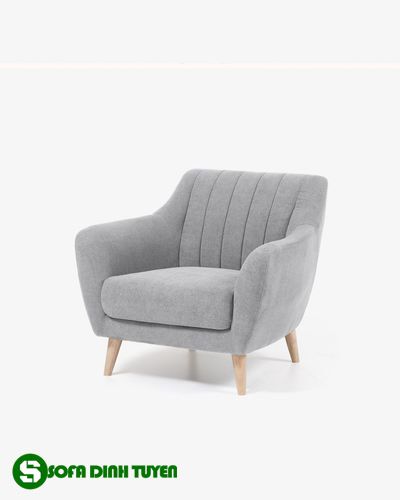 ghế sofa đơn màu ghi xám trắng