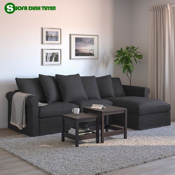 ghế sofa ghi xám đậm
