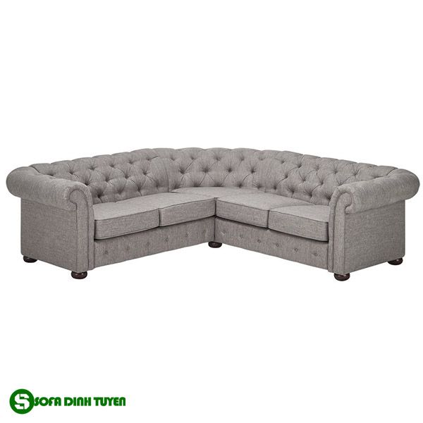 ghế sofa ghi xám tân cổ điển