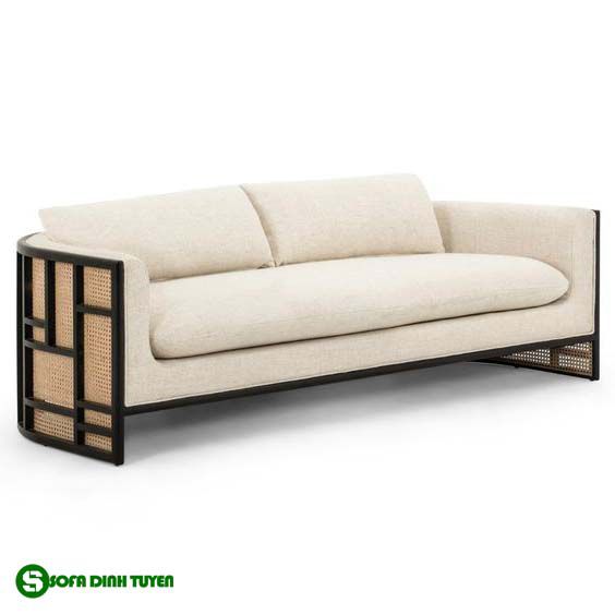 ghế sofa màu kem sơn tĩnh điện khung