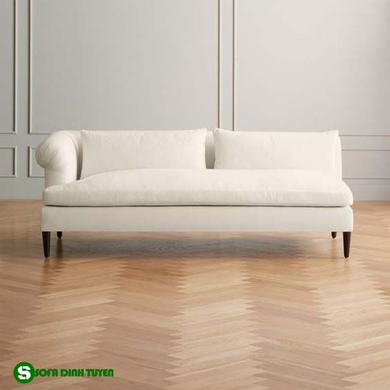 ghế sofa màu kem chân sắt son tĩnh điện