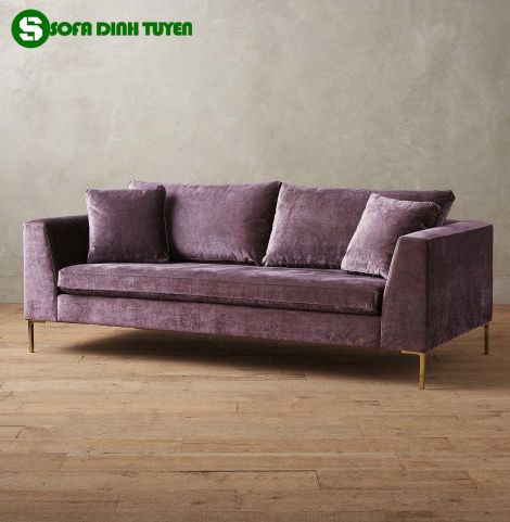 ghế sofa màu tím văng dài