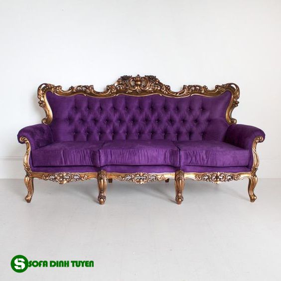 bộ ghế sofa màu tím hoàng gia