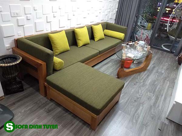 ghế sofa gỗ đệm rời bền đẹp