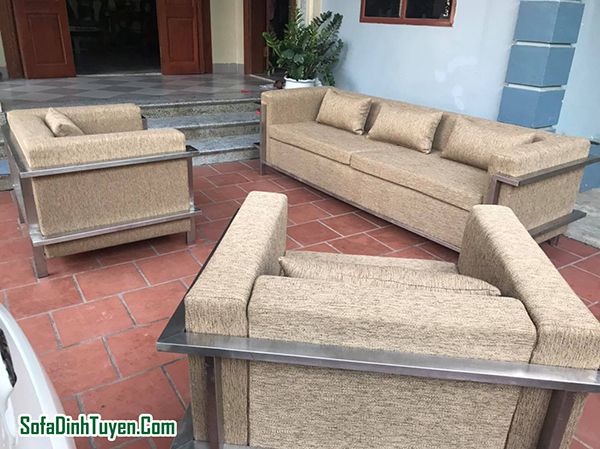 Sửa bộ ghế sofa cũ bị xẹp lún hỏng khung, đệm và lò xo