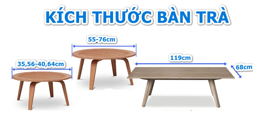 Kích thước bàn trà có thực sự quan trọng?