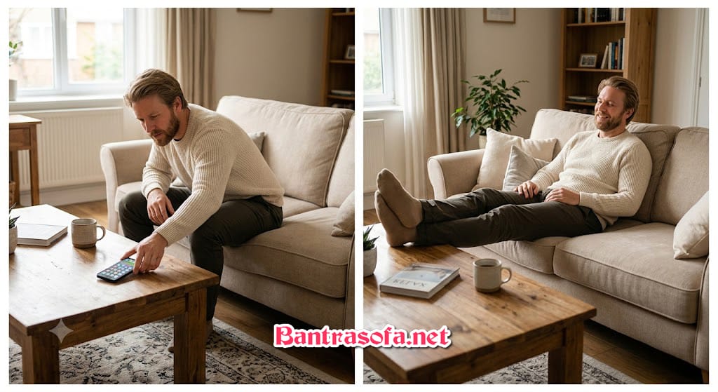 Lợi ích khi bàn trà thấp hơn ghế ngồi sofa là gì?