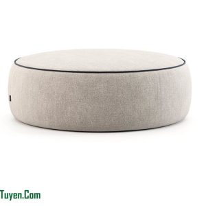 Ghế Đôn Sofa Tròn Bọc Vải Nỉ Mã 05