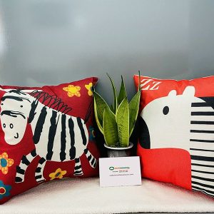 Gối Tựa Sofa Họa Tiết Ngựa Mã 06