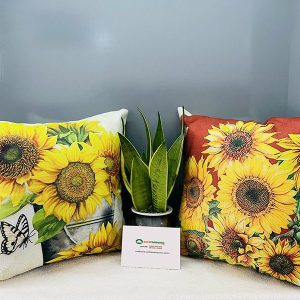 Gối Rựa Sofa Họa Tiết Hoa Hướng Dương Mã 035