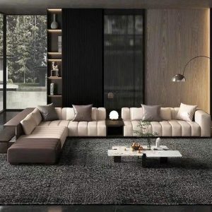 Ghế Sofa Góc Lớn Bọc Vải Hiện Đại SF108