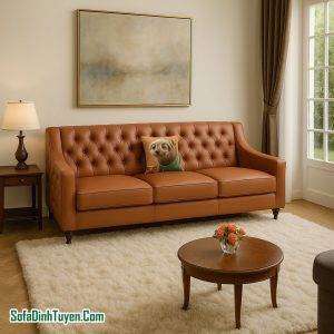 Ghế Sofa Văng Bọc Da Pisa Mã HS07