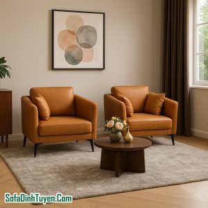 Ghế Sofa Đơn Bọc Da Pisa Hs71