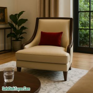 Ghế Sofa Đơn Bọc Da Indochina HS82